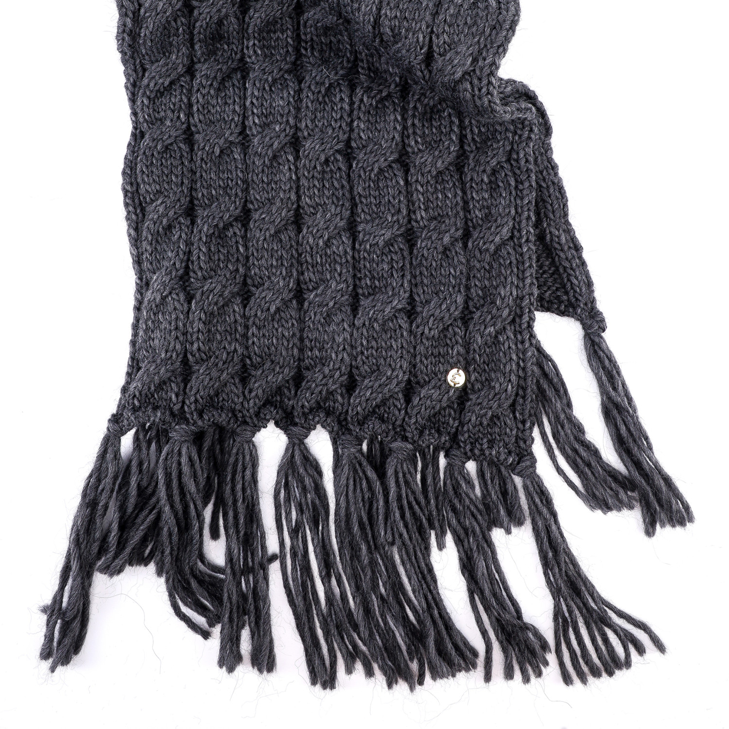 Шарф Coccinelle Wool Dark grey