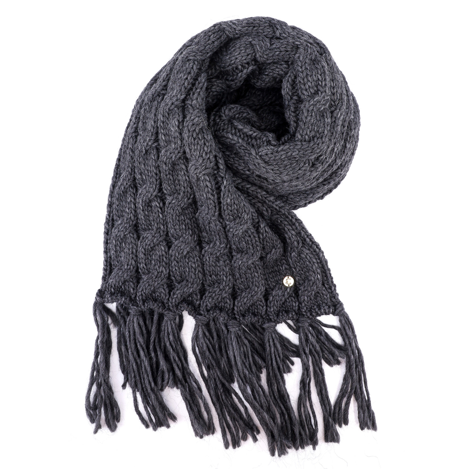 Шарф Coccinelle Wool Dark grey